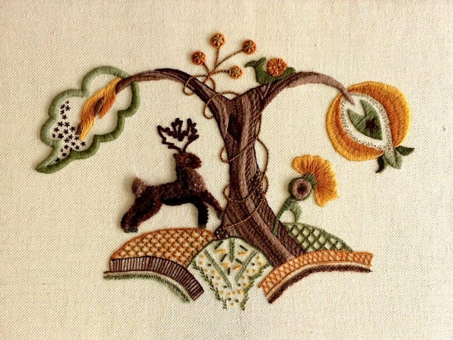Jacobean Embroidery a Style Based on the Folklore of England